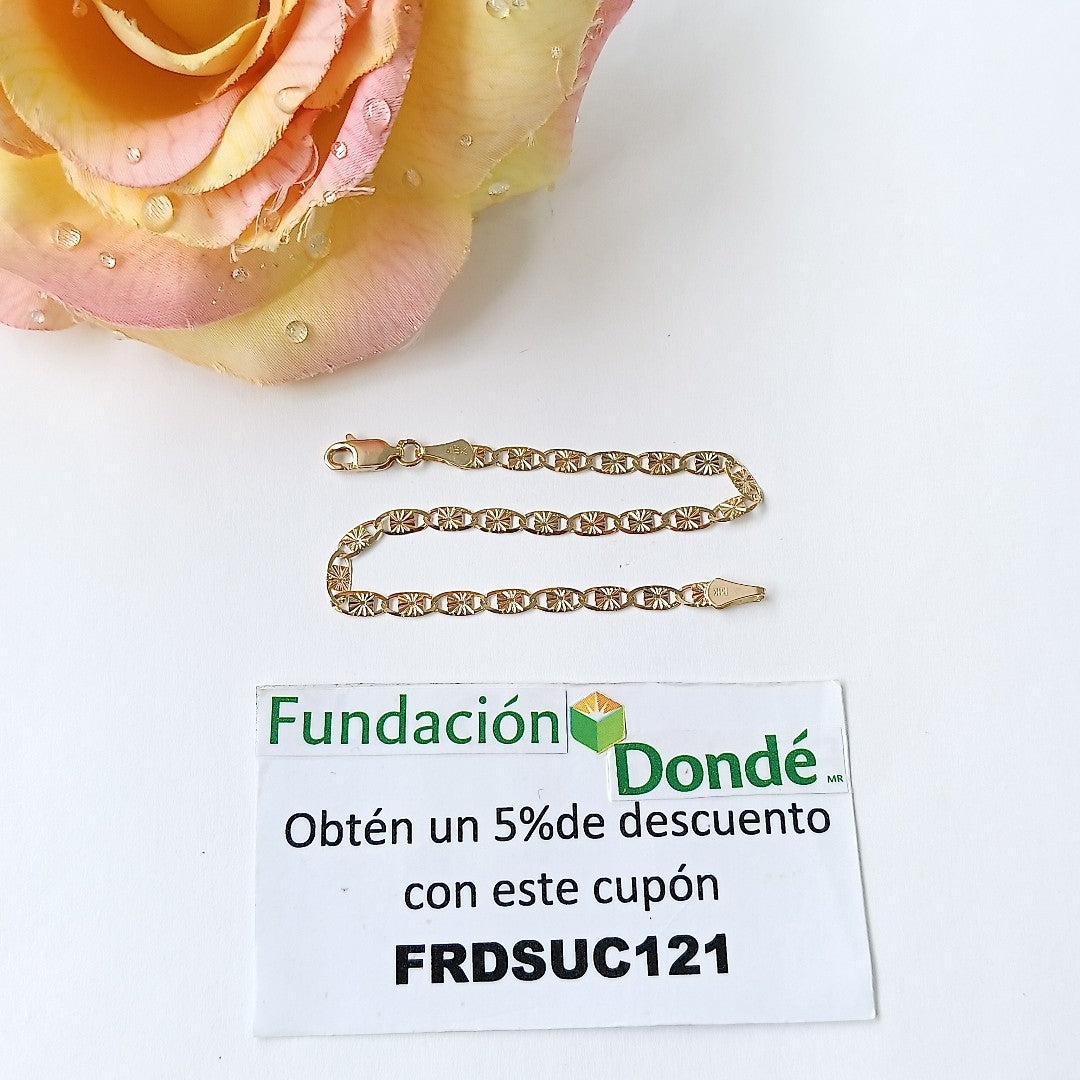 PULSERA GUCHI 14K 18 CM 2.8 GR (NUEVO)