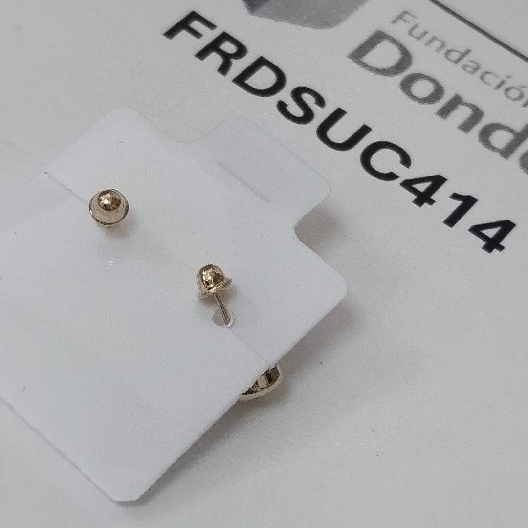 BROQUELES BROQUEL C CIRCONIA 14K 0.27 GR (NUEVO)