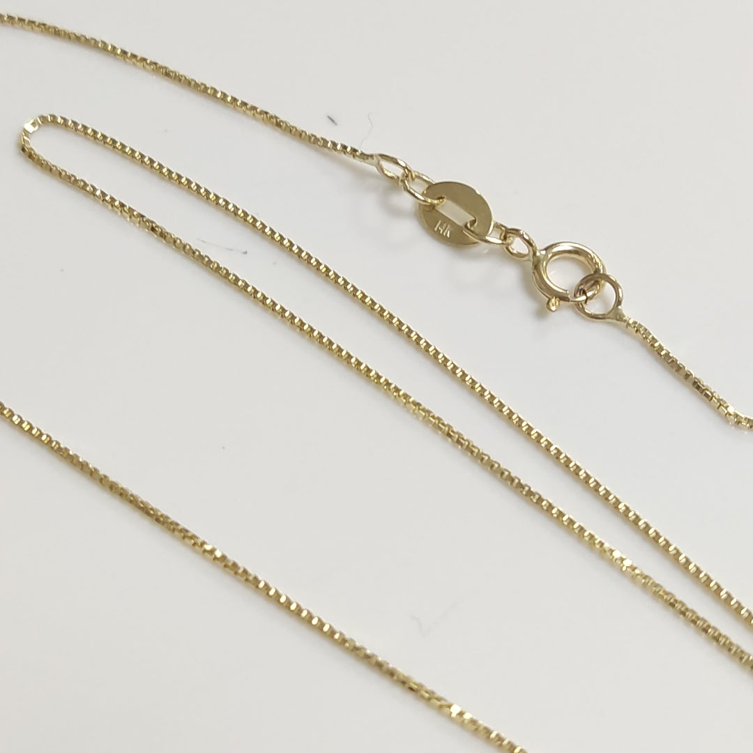 CADENA VENECIANO 14K 55 CM 1.7 GR (NUEVO)