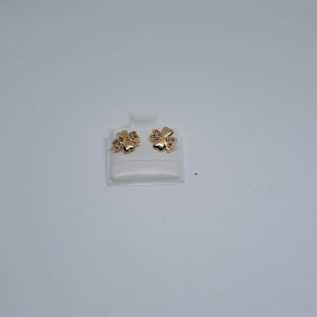 BROQUELES BROQUEL FIG TREBOL 14K 0.2851 GR (NUEVO)