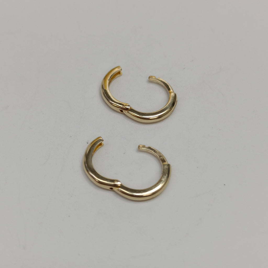 ARETES ARRACADAS LISAS 10K 1.2 GR (NUEVO)