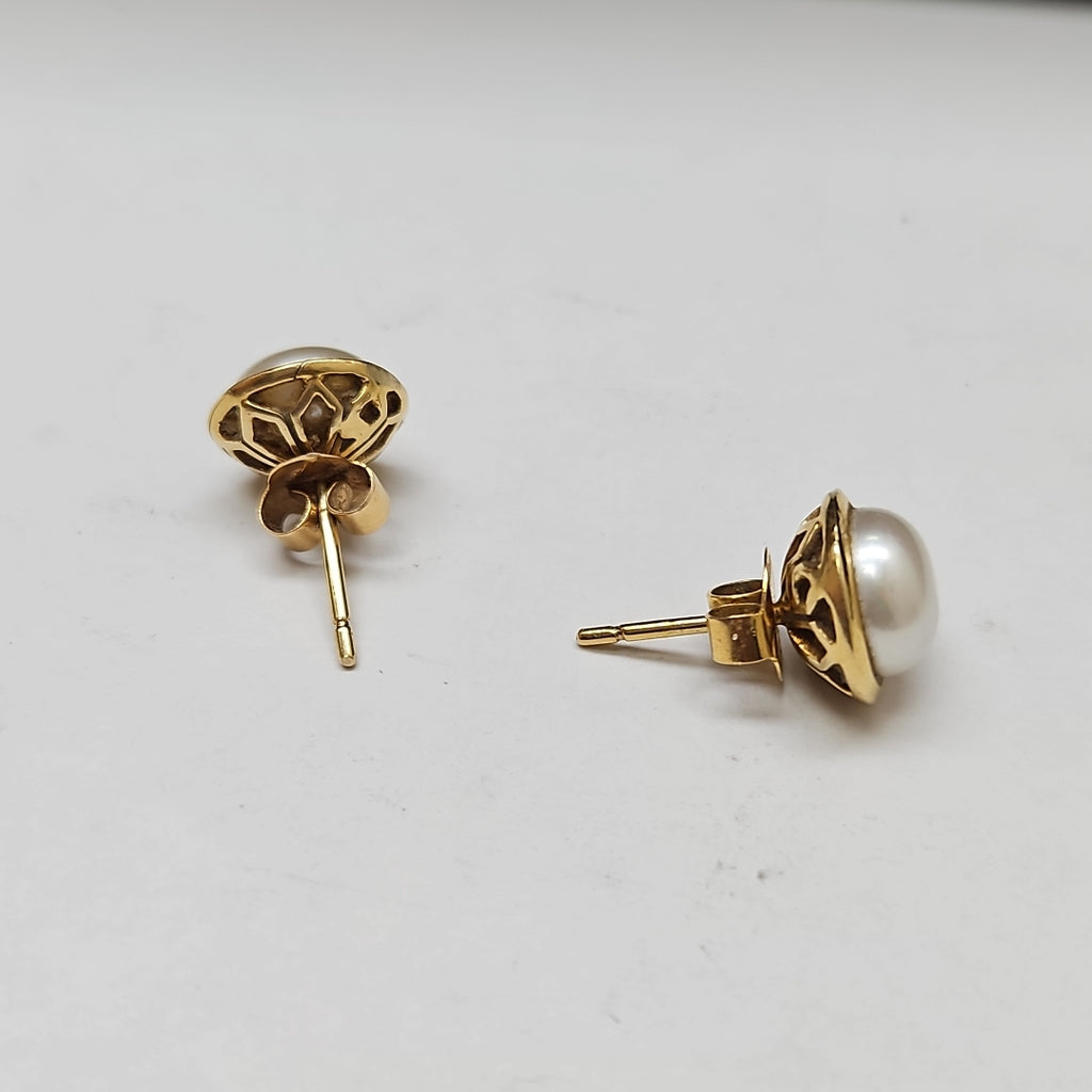 BROQUELES PAR ORO 14 K 3,80 GRMS (SEMINUEVO)