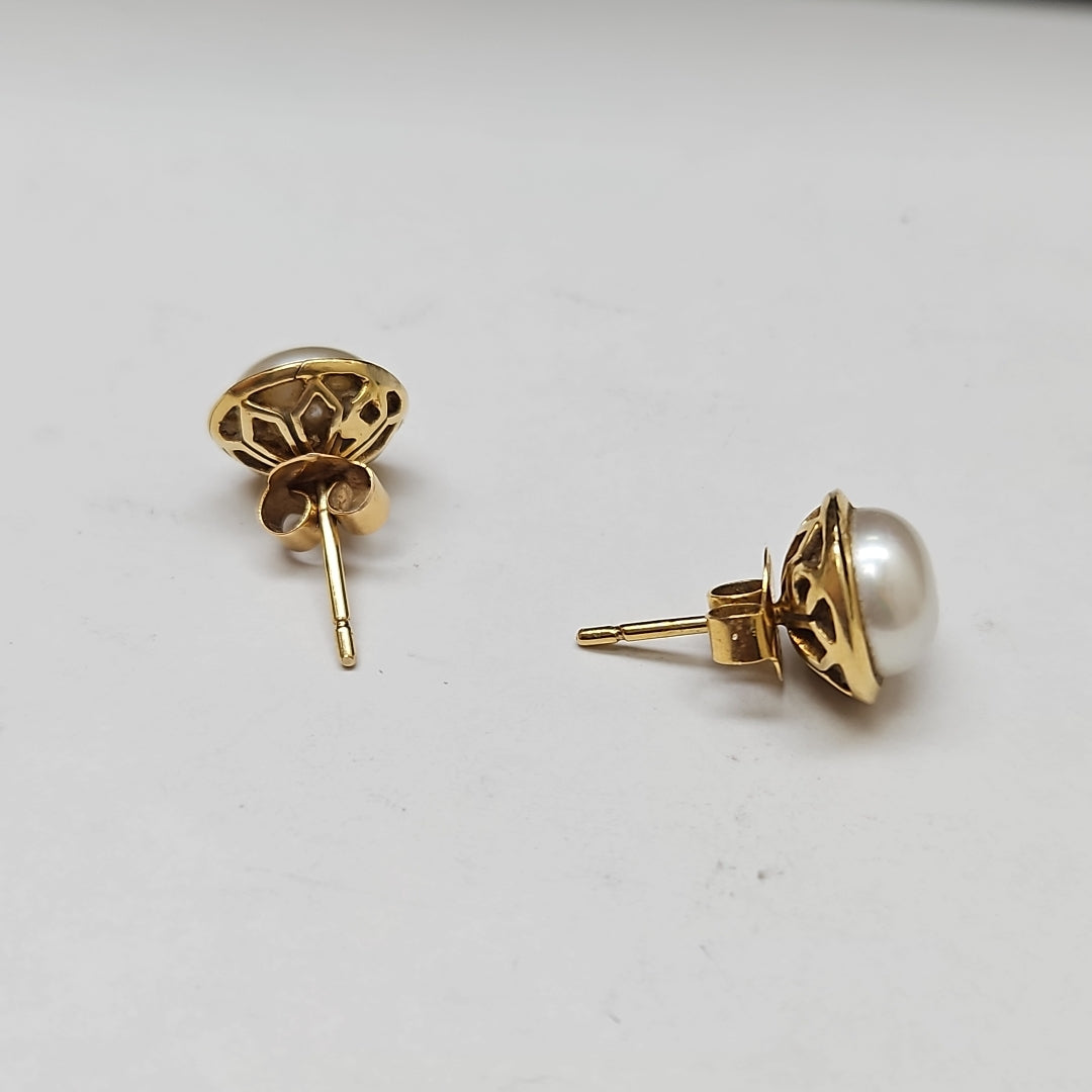 BROQUELES PAR ORO 14 K 3,80 GRMS (SEMINUEVO)