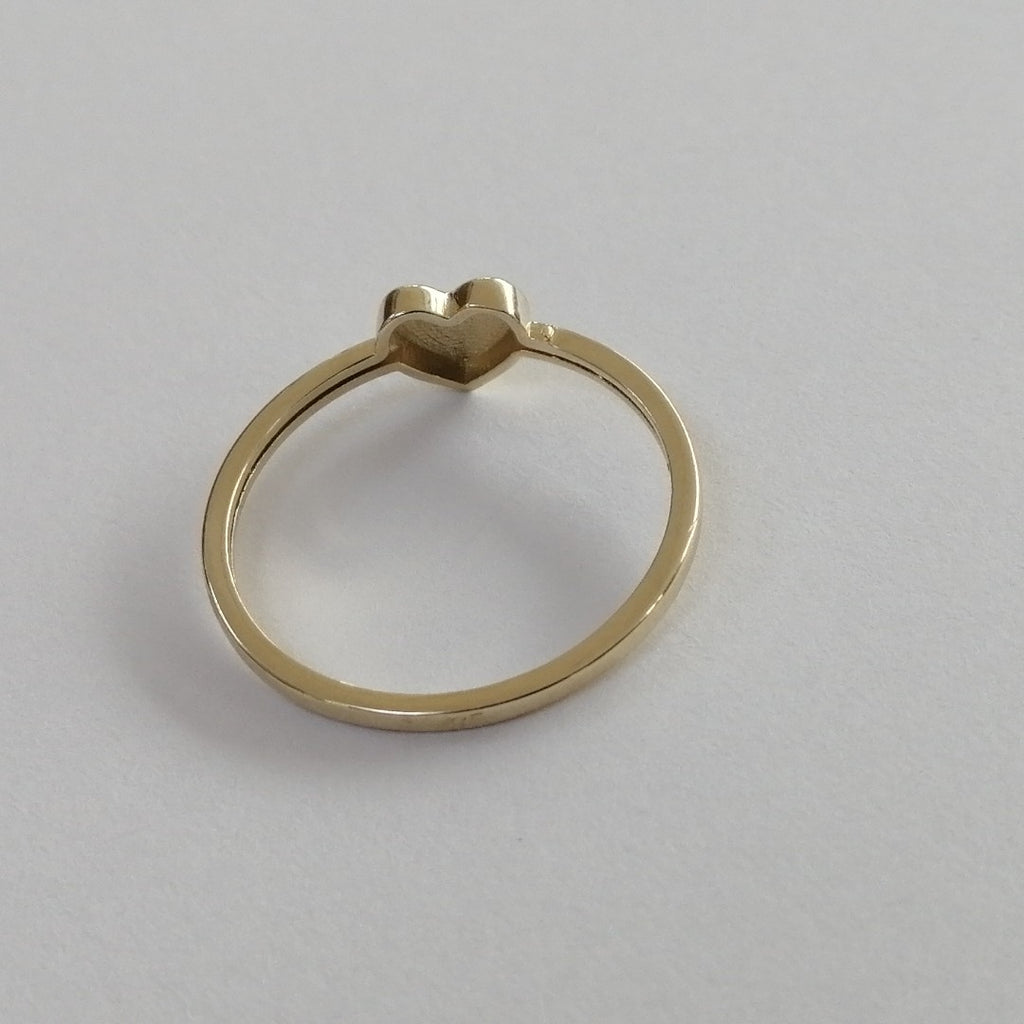 ANILLOS ANILLITO FIG CORAZON 10K TALLA 7 1.1 GR (NUEVO)