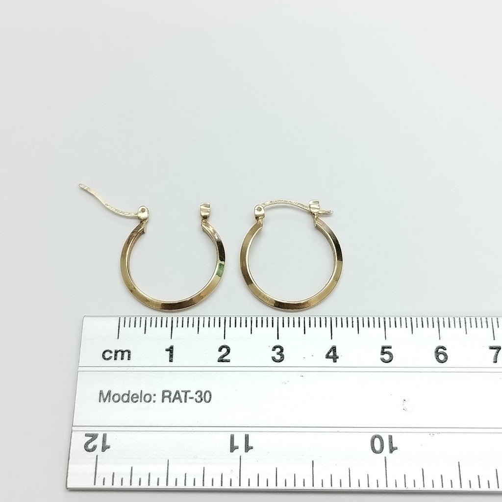 ARRACADAS PAR ORO 14 K 1,80 GRMS (SEMINUEVO)