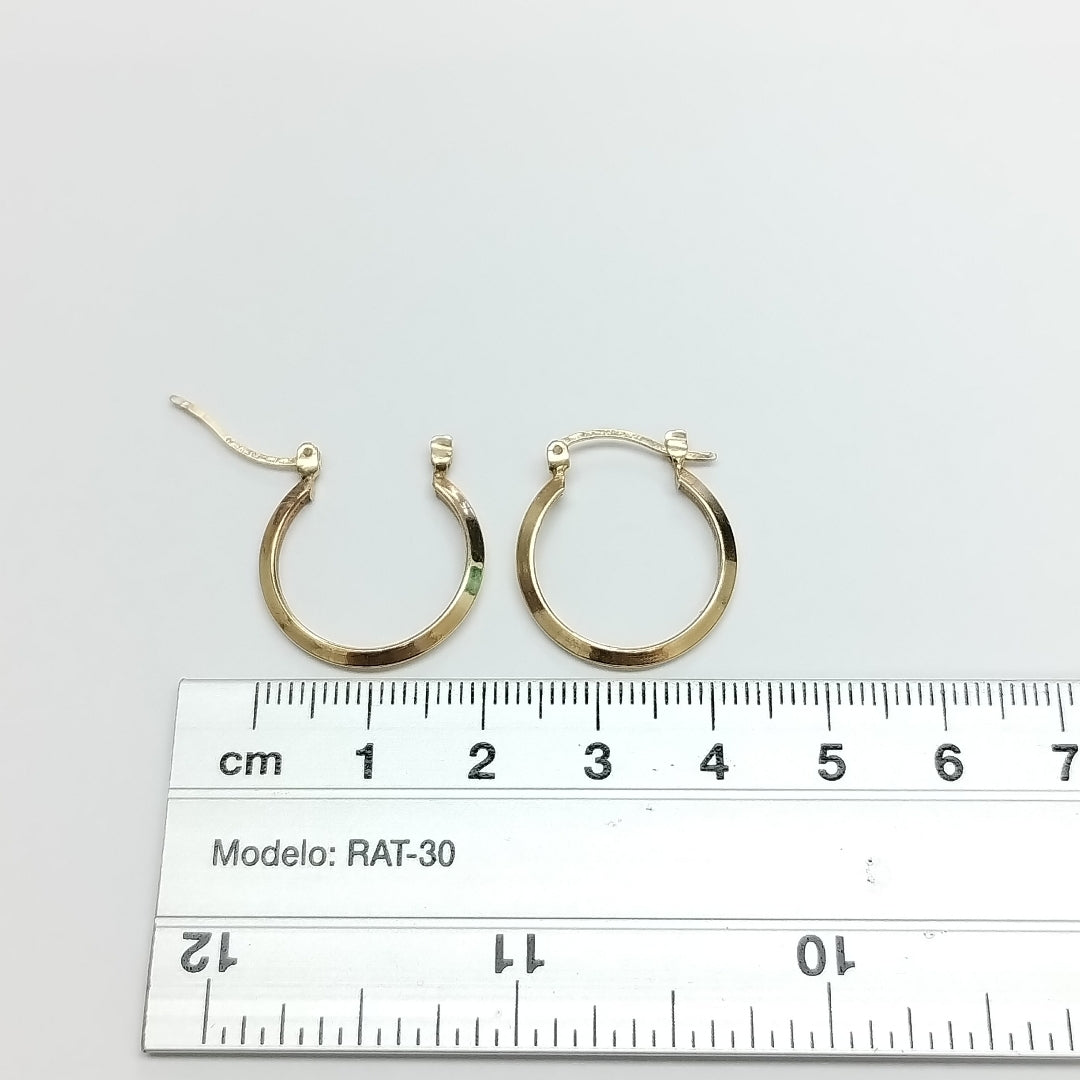 ARRACADAS PAR ORO 14 K 1,80 GRMS (SEMINUEVO)