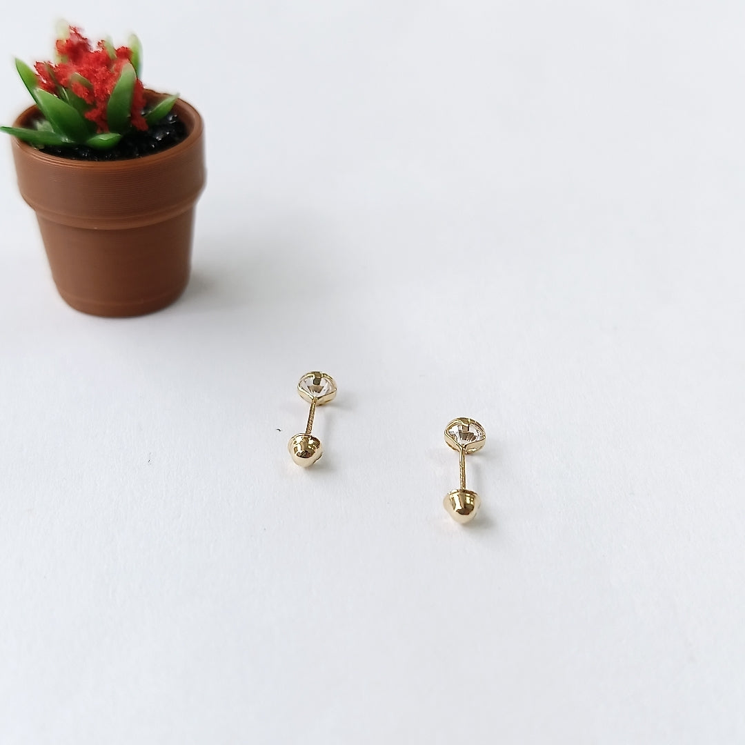 BROQUELES BROQUEL C CIRCONIA 14K 0.1501 GR (NUEVO)