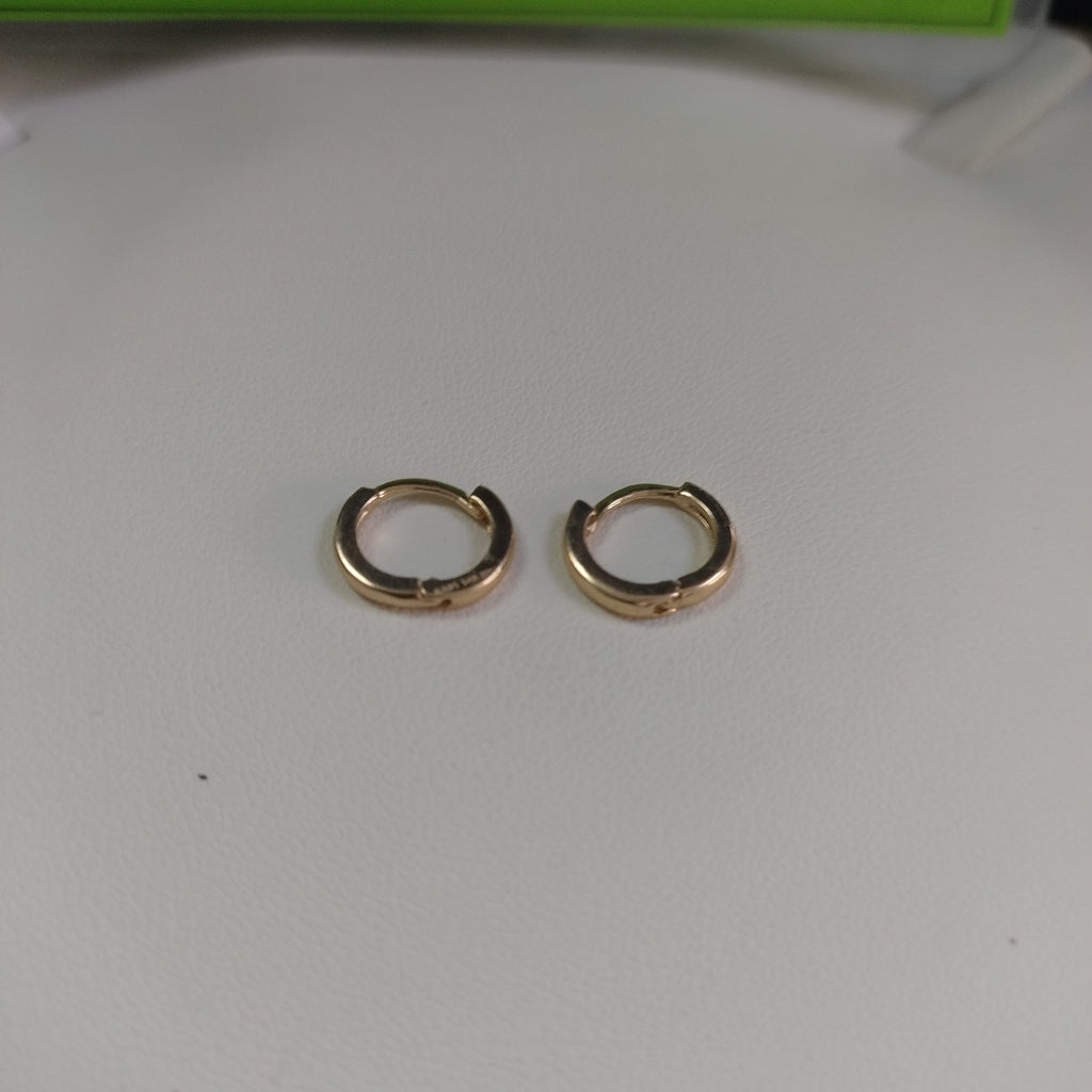 ARETES HUGGIE 14K 1.3 GR (NUEVO)