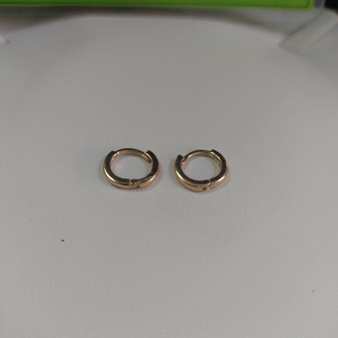 ARETES HUGGIE 14K 1.3 GR (NUEVO)