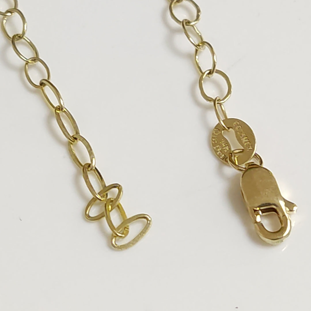 PULSERA ESPECIAL 14K 21 CM 1.8 GR (NUEVO)