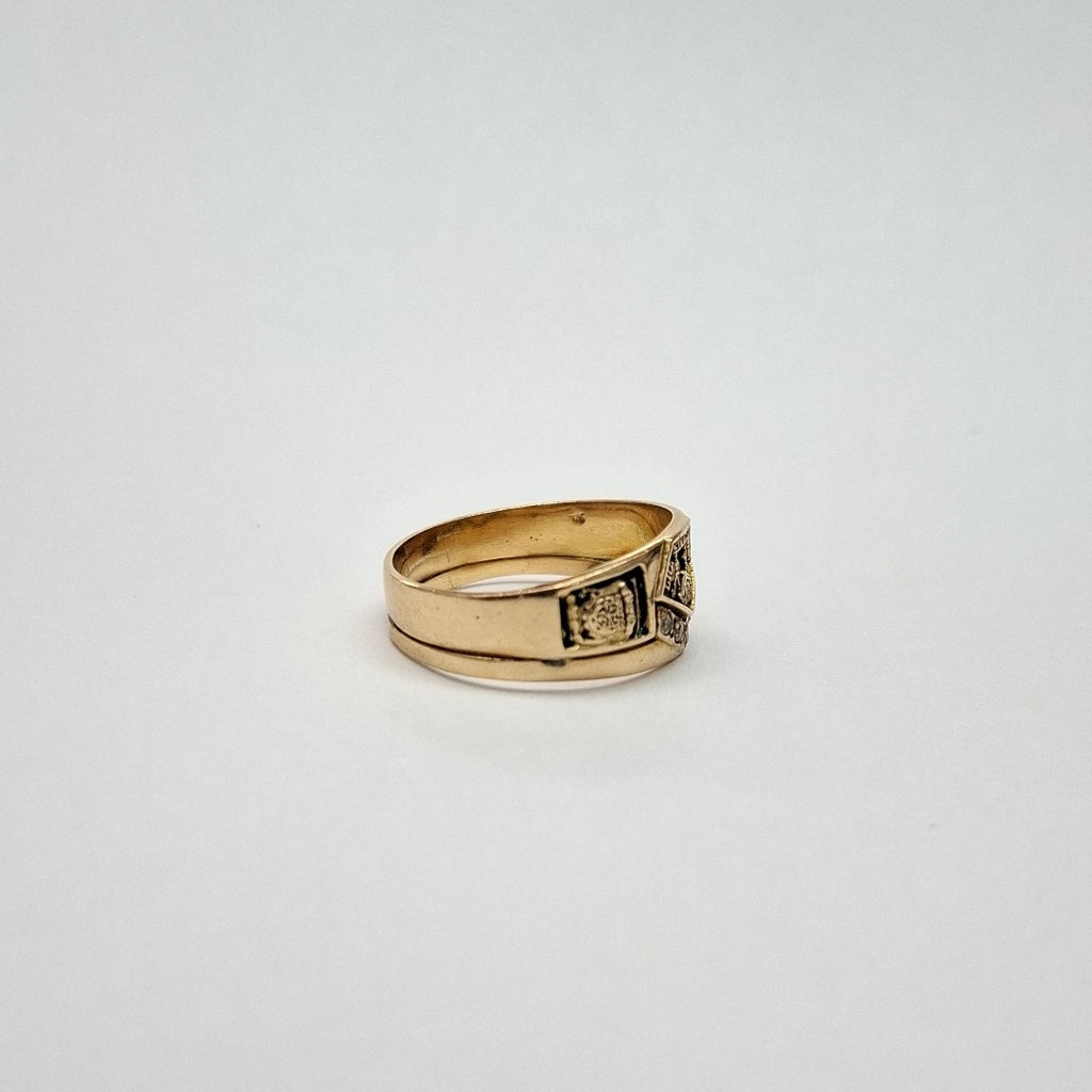 ANILLO DE GRADUACIÓN ORO 14 K 4.7 GRMS (SEMINUEVO)