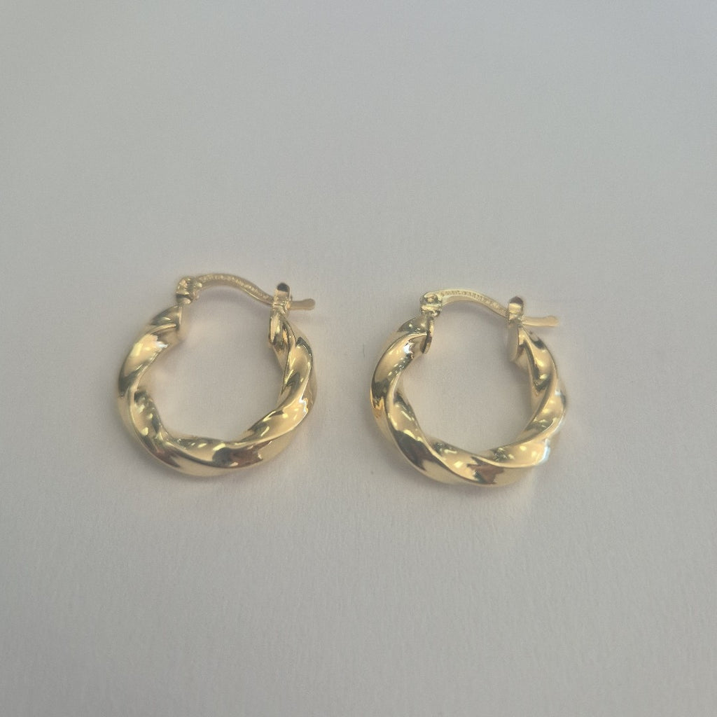 ARETES ARRACADA TORZAL 14K 1.8 GR (NUEVO)
