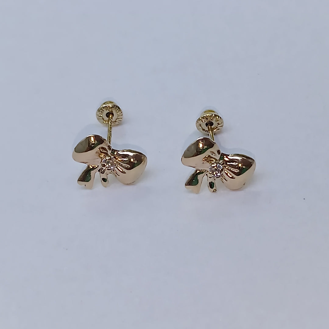 BROQUELES BROQUEL FIG MOÑO C CIRCONIA 14K 0.2441 GR (NUEVO)