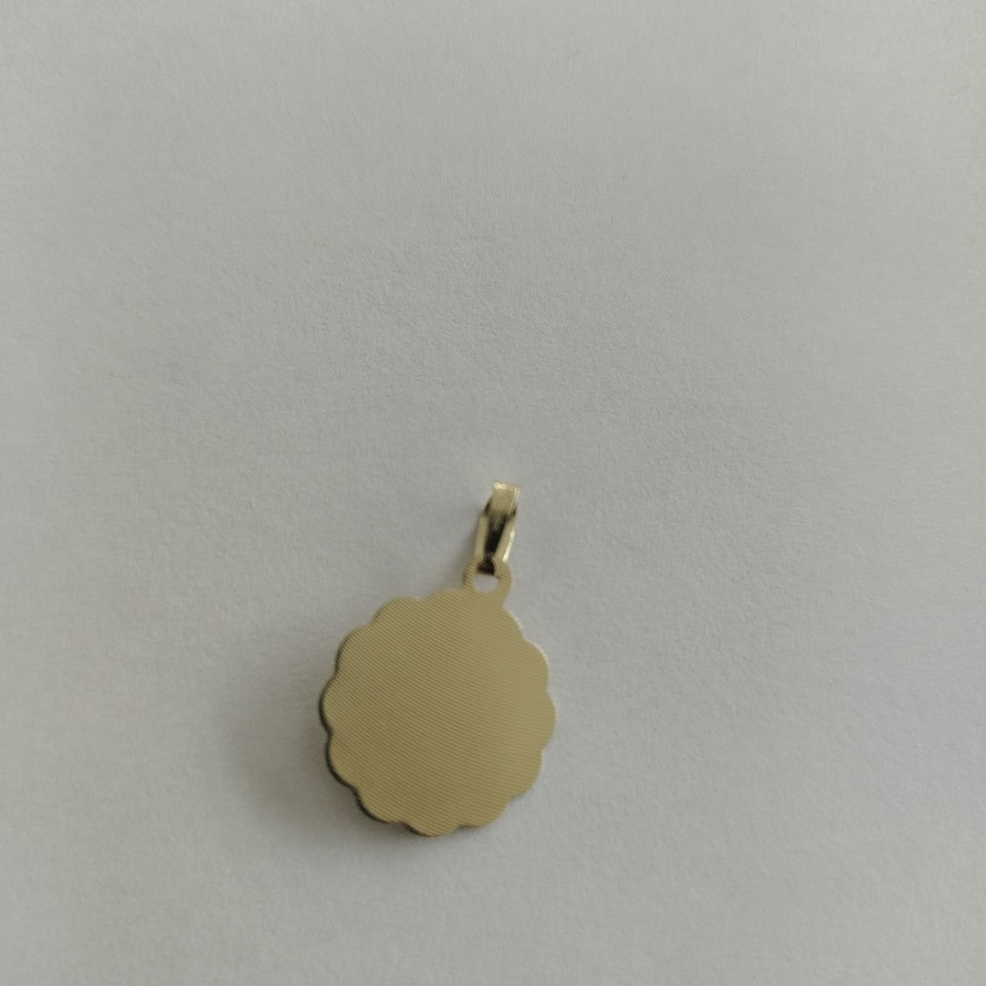 DIJE MEDALLA RELIGIOSA 14K 0.8 GR (NUEVO)