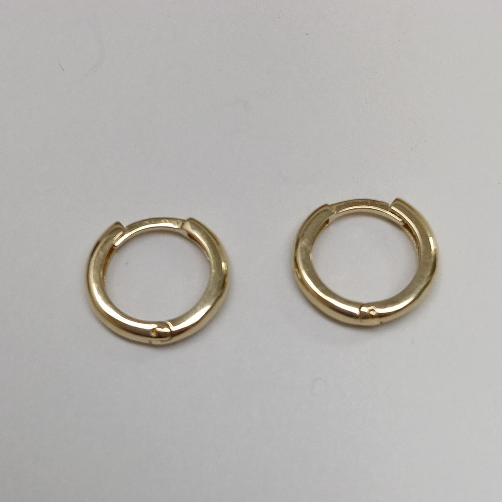ARETES ARRACADAS LISAS 10K 1.2 GR (NUEVO)