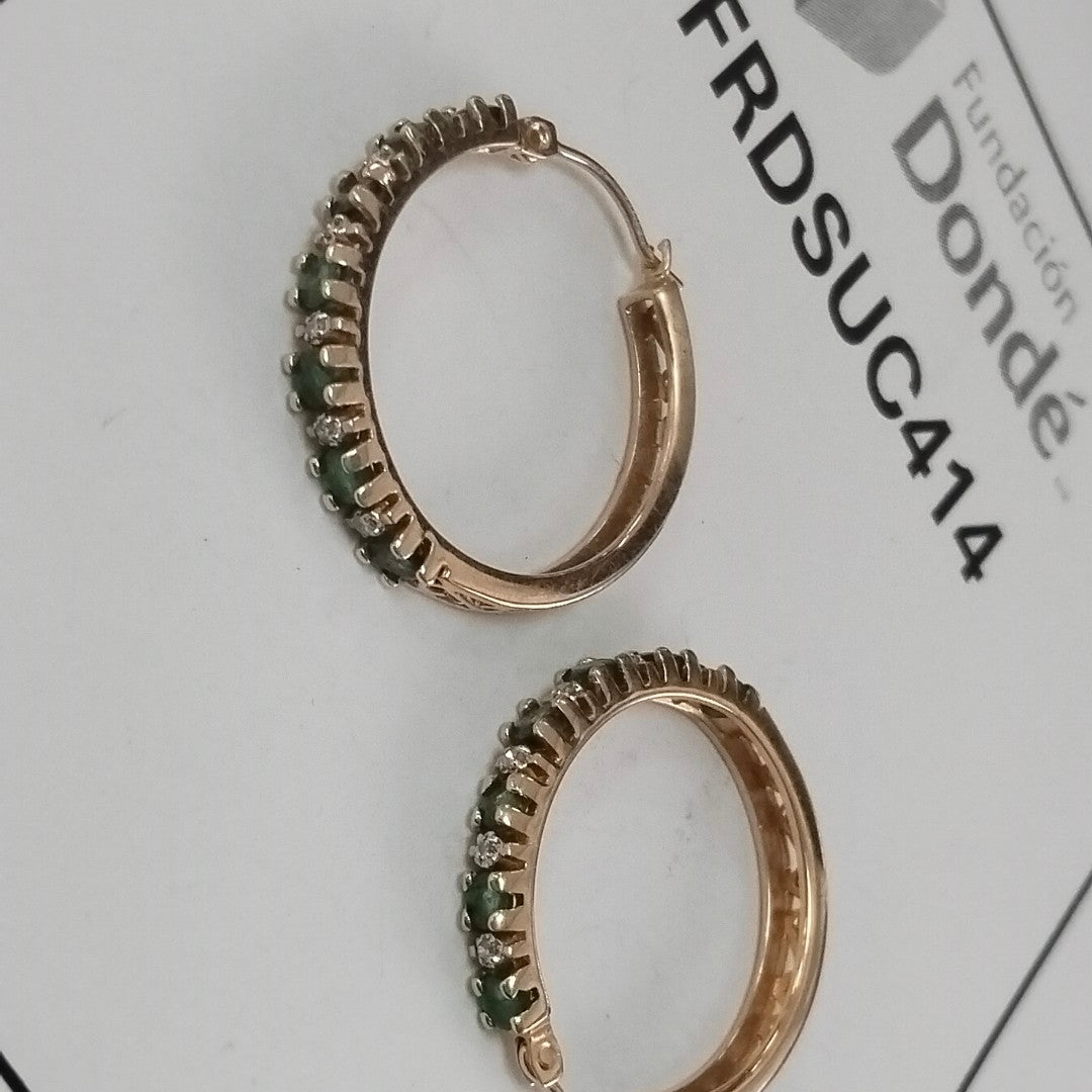 ARRACADAS PAR ORO 14 K 4.1 GRMS (SEMINUEVO)