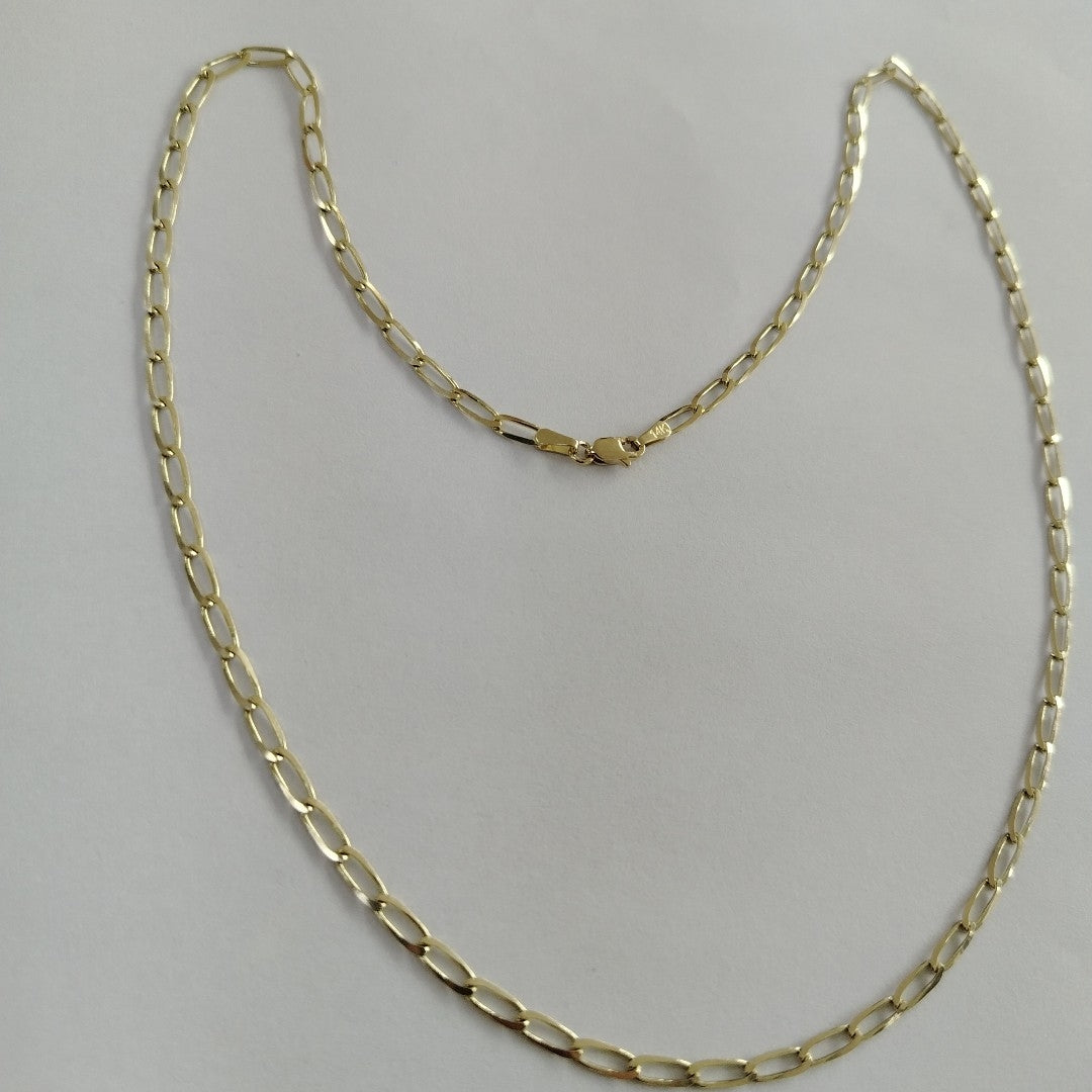 CADENA ESLABON 14K 55 CM 6.6 GR (NUEVO)