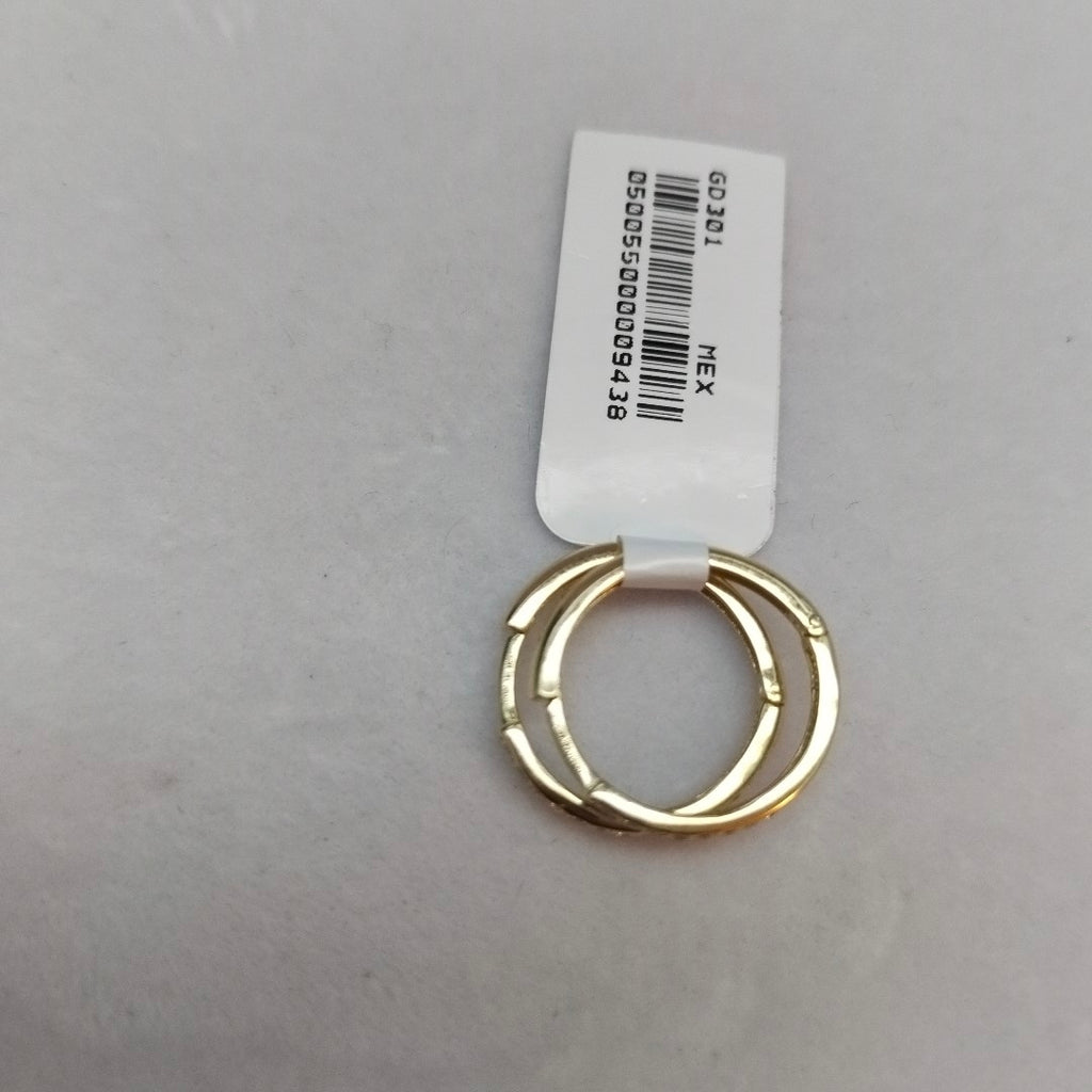 ARETES ARRACADAS C CIRCONIAS 14K 2 GR (NUEVO)