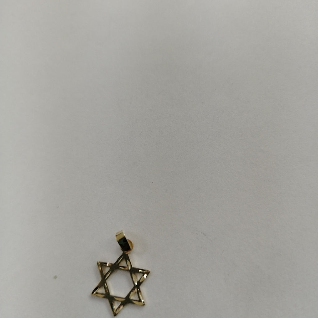 DIJE TEJIDO ESTRELLA DE DAVID 14K 0.6 GR (NUEVO)
