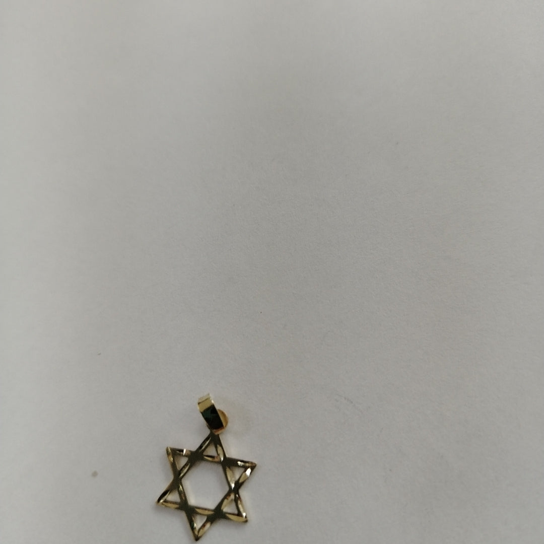 DIJE TEJIDO ESTRELLA DE DAVID 14K 0.6 GR (NUEVO)