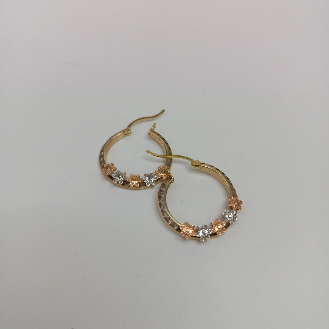 ARRACADAS PAR ORO 14 K 2.8 GRMS (SEMINUEVO)