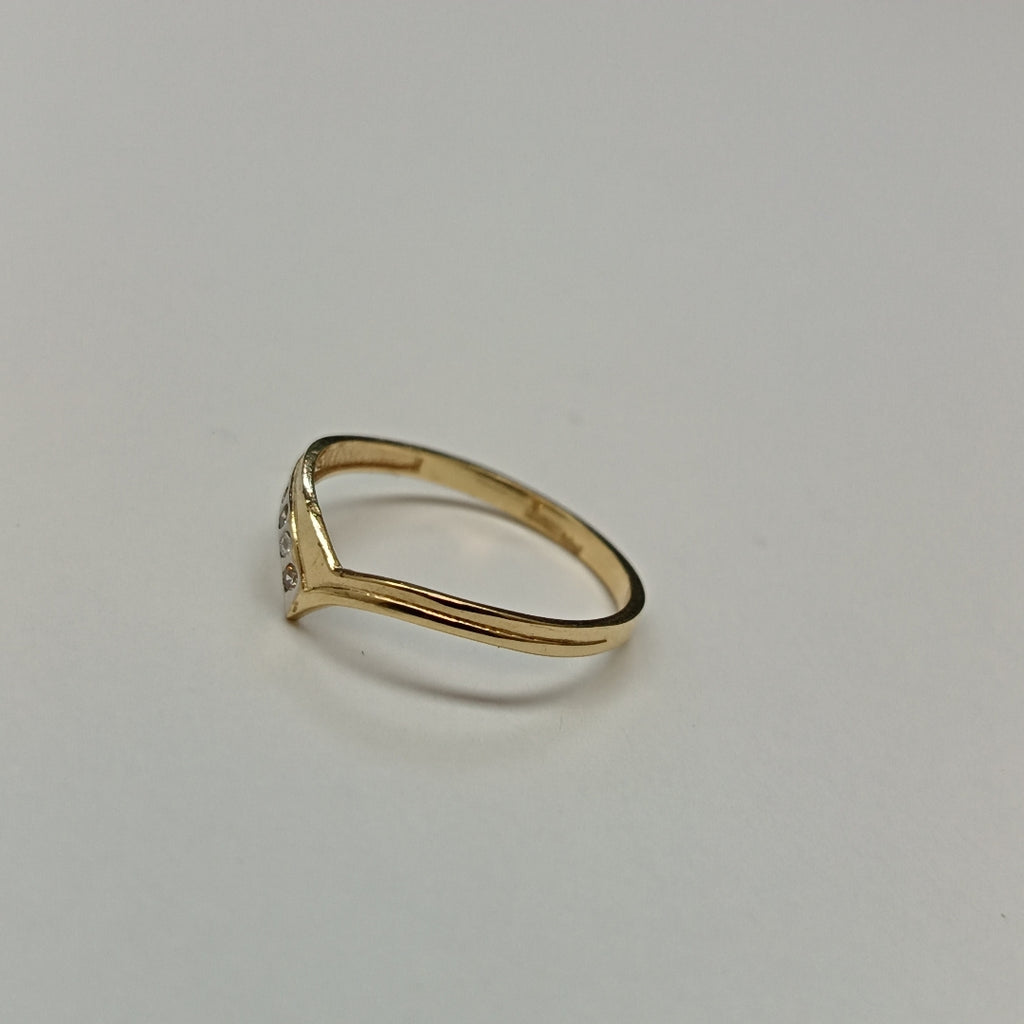 ANILLOS CON CIRCONIAS 14K TALLA 7 1 GR (NUEVO)