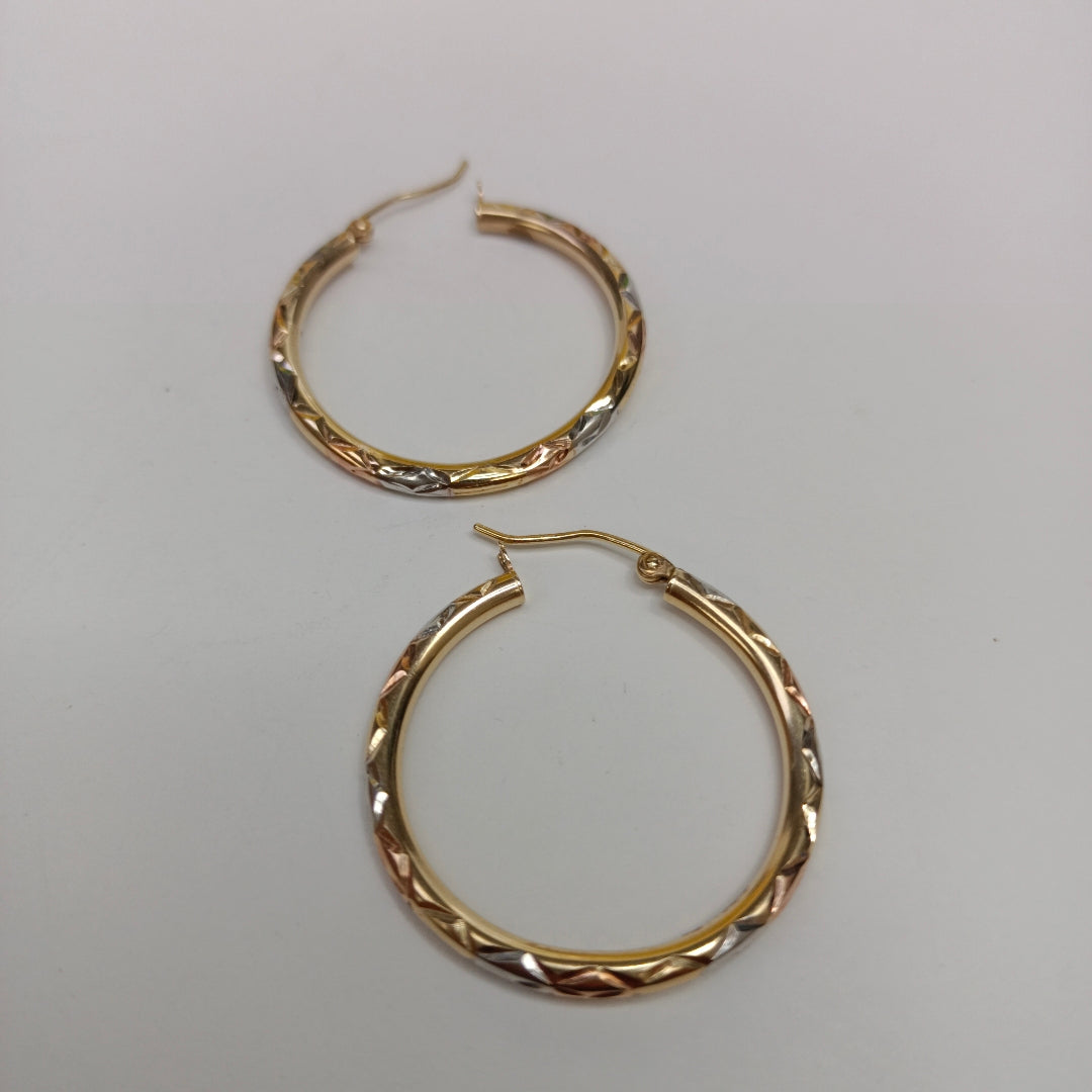 ARRACADAS PAR ORO 14 K 2,50 GRMS (SEMINUEVO)
