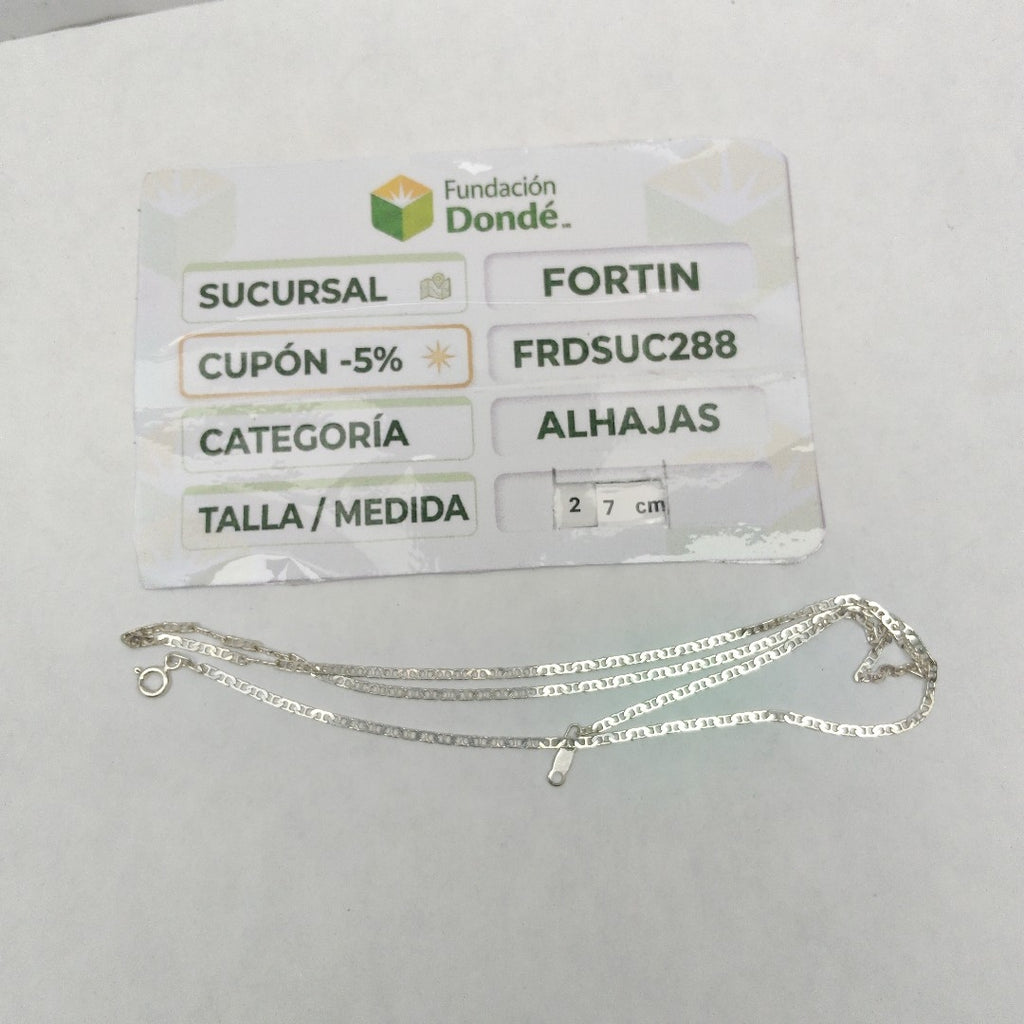 CADENA PLATA 3,40 GRMS (SEMINUEVO)