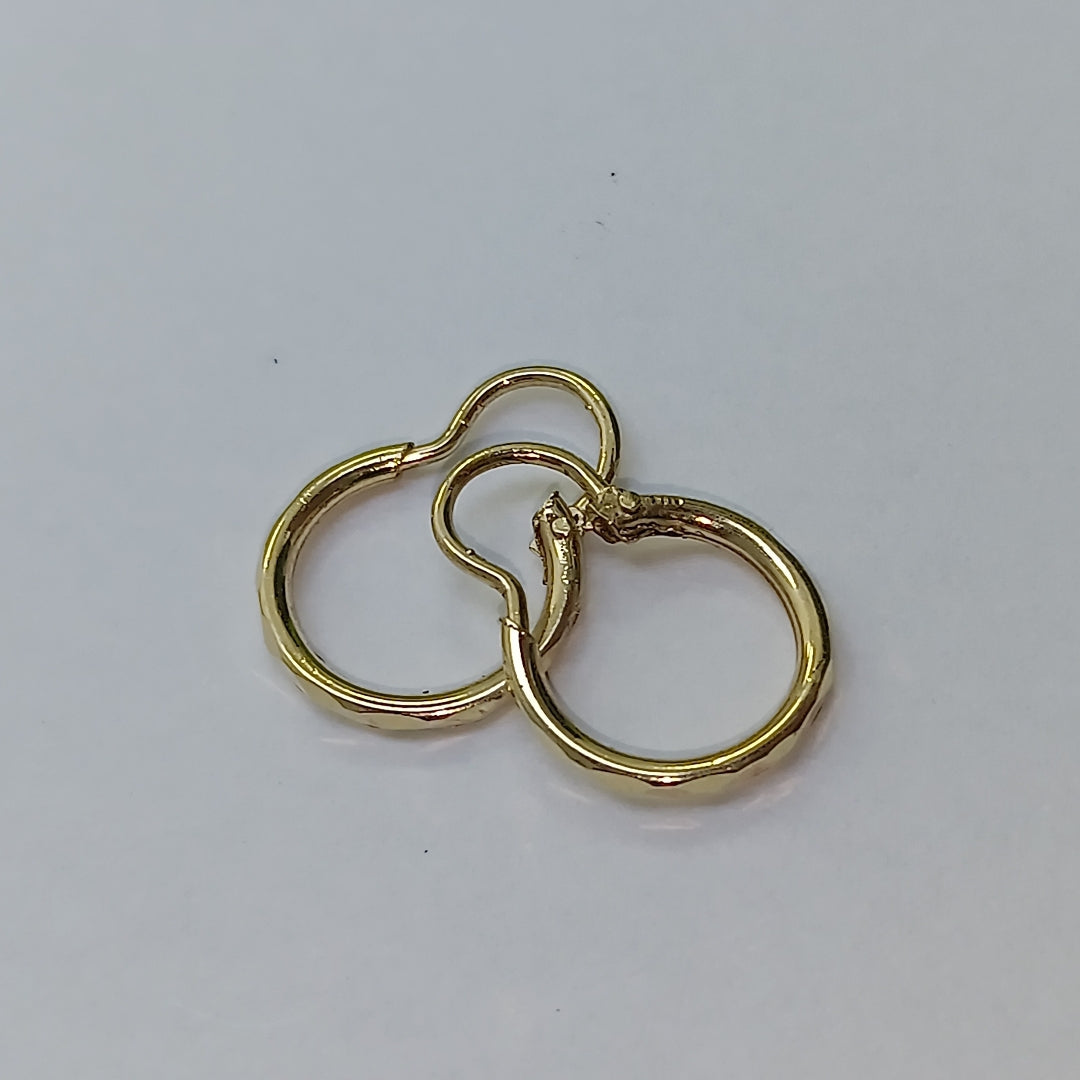 ARRACADAS PAR ORO 14 K 0,80 GRMS (SEMINUEVO)