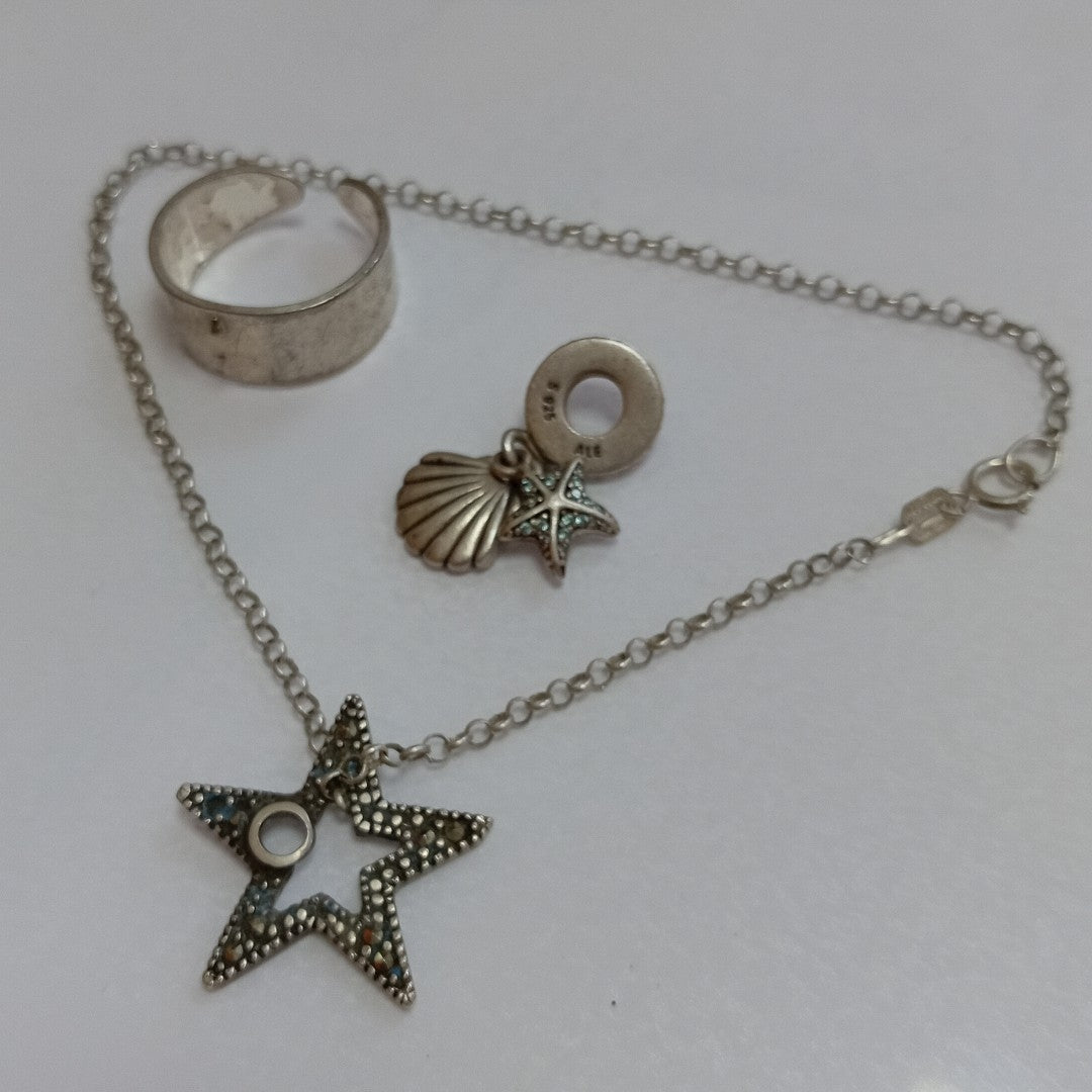 DIJE, PULSERA PLATA 9.7 GRMS (SEMINUEVO)