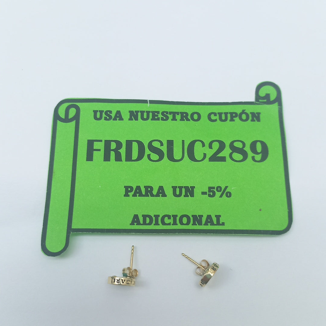 ARETES PAR ORO 14 K 2 GRMS (SEMINUEVO)