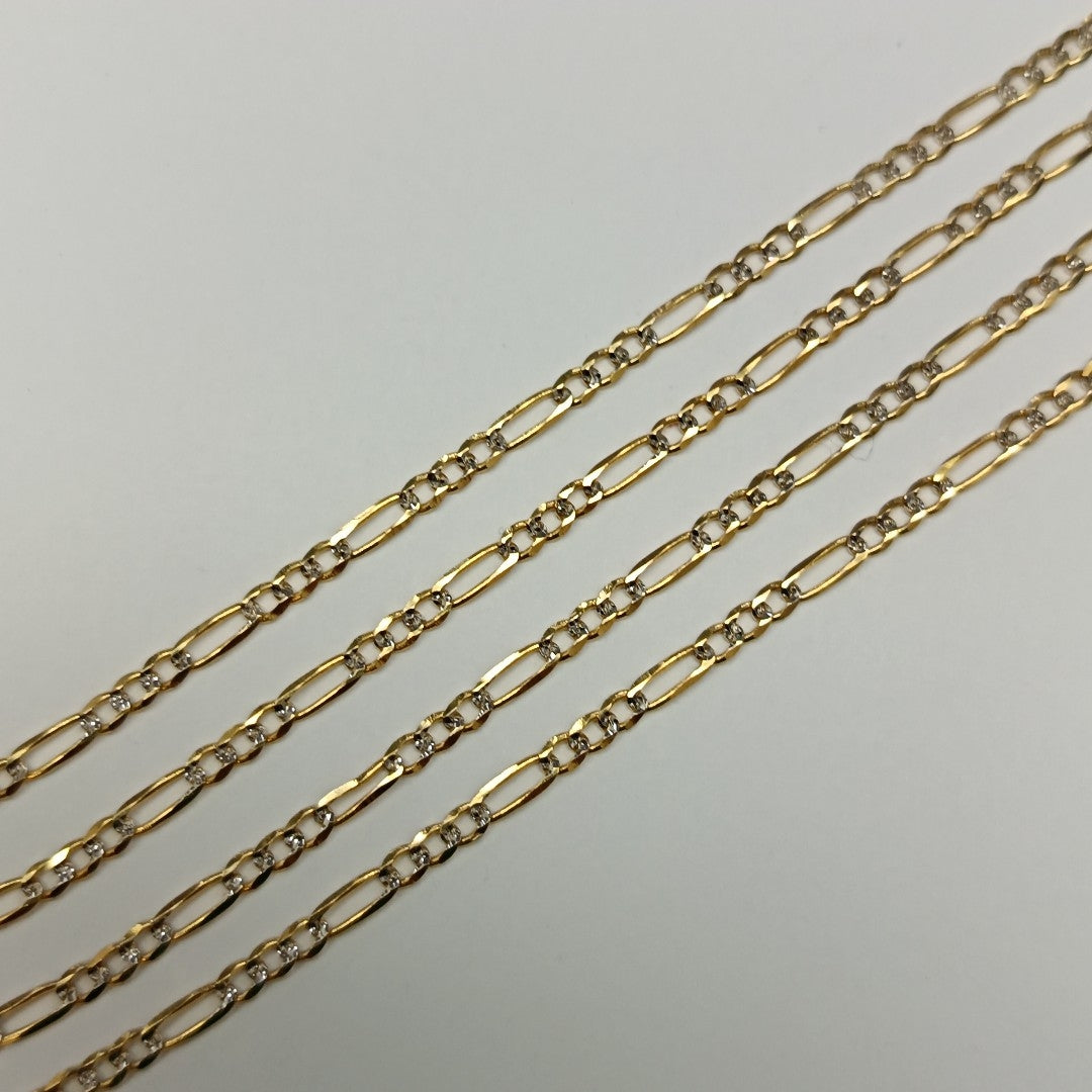 CADENA 3X1 DIAMANTADA 14K 55 CM 4.6 GR (NUEVO)