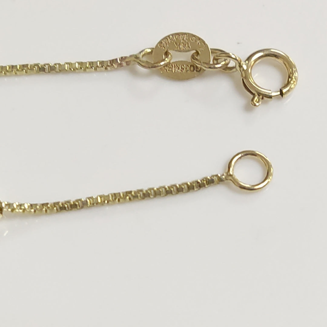 PULSERA ESPECIAL CON BOLITAS 14K 18 CM 1.4 GR (NUEVO)