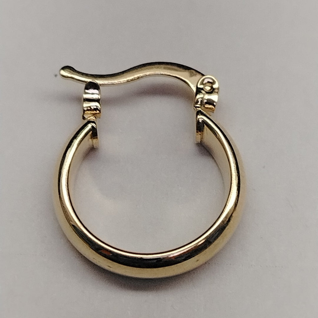 ARETES ARRACADA LISA 14K 1.7 GR (NUEVO)