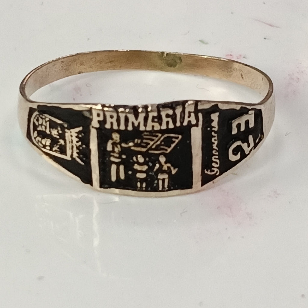 ANILLO DE GRADUACIÓN ORO 8 K 1 GRMS (SEMINUEVO)
