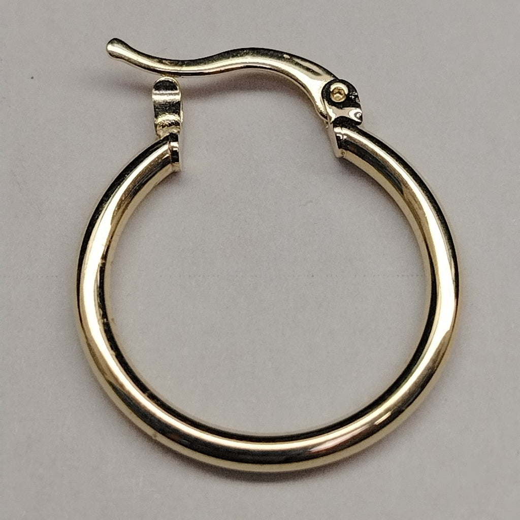 ARETES TEJIDO ARRACADAS LISAS 14K 1.2 GR (NUEVO)