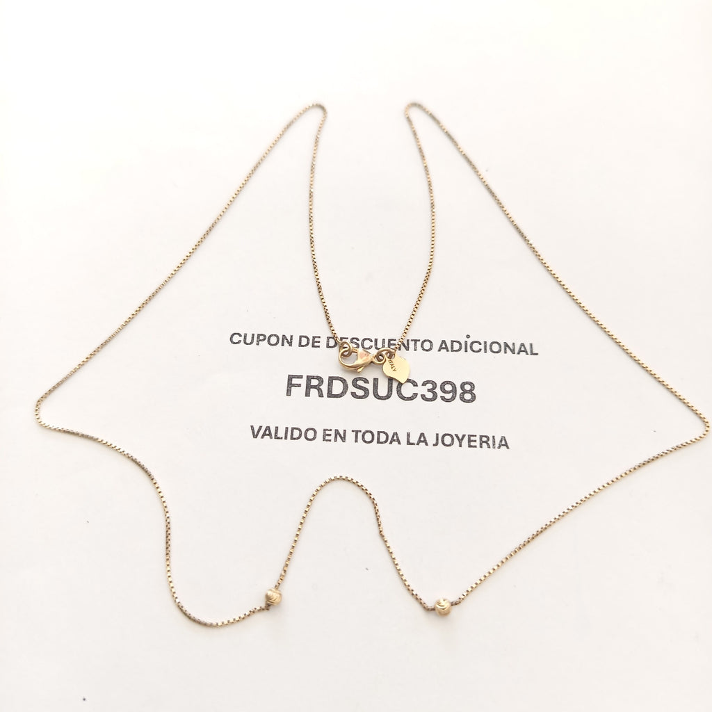 CADENA ORO 14 K 2,20 GRMS (SEMINUEVO)