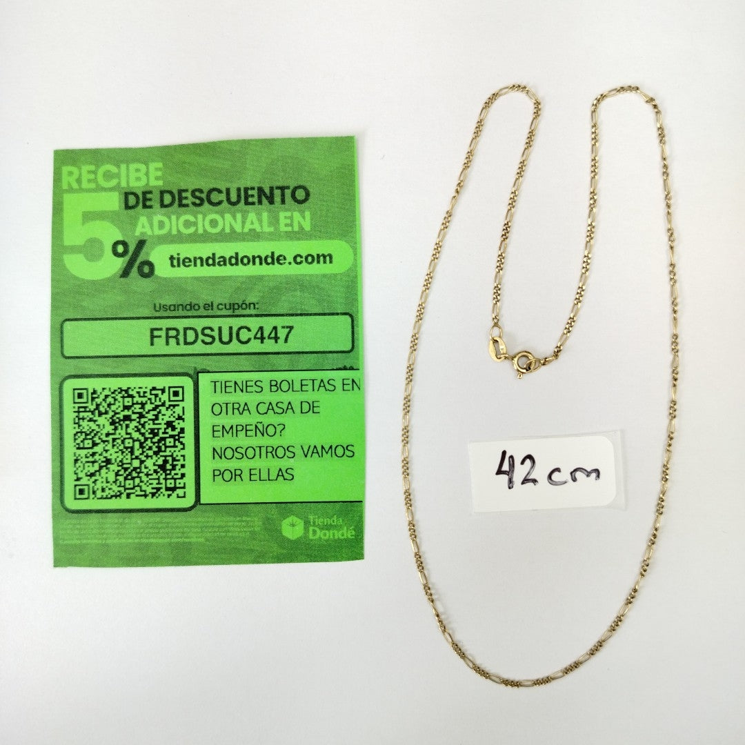 CADENA ORO 14 K 2.4 GRMS (SEMINUEVO)