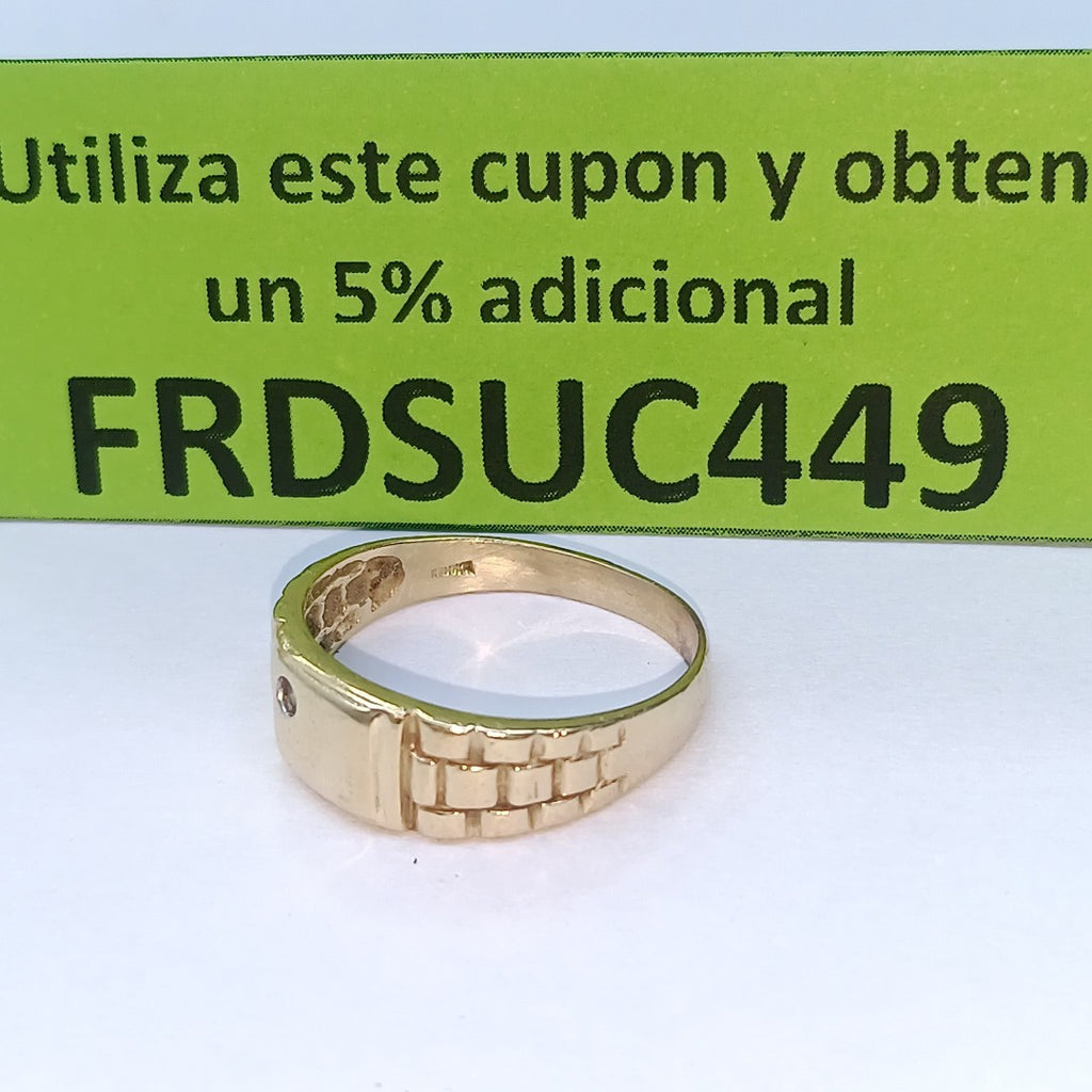 ANILLO ORO 10 K 3.3 GRMS (SEMINUEVO)