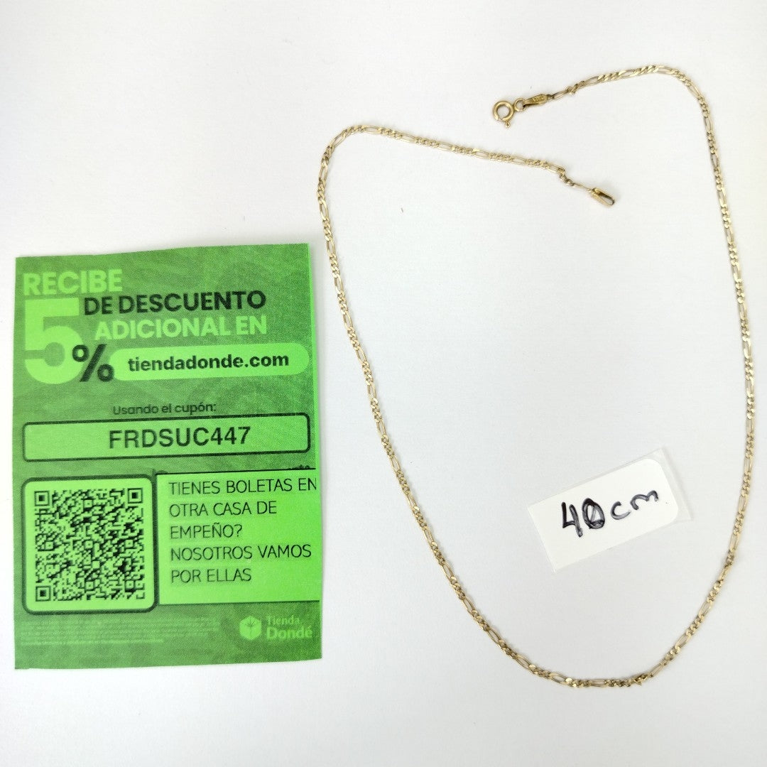 CADENA ORO 14 K 2.6 GRMS (SEMINUEVO)