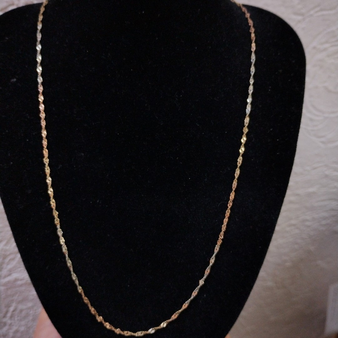 CADENA ORO COMBINADO 10 K 1.5 GRMS (SEMINUEVO)