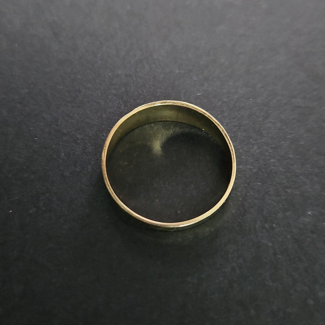 ANILLOS ARGOLLA DE LA SUERTE 10K TALLA 8 1.1 GR (NUEVO)