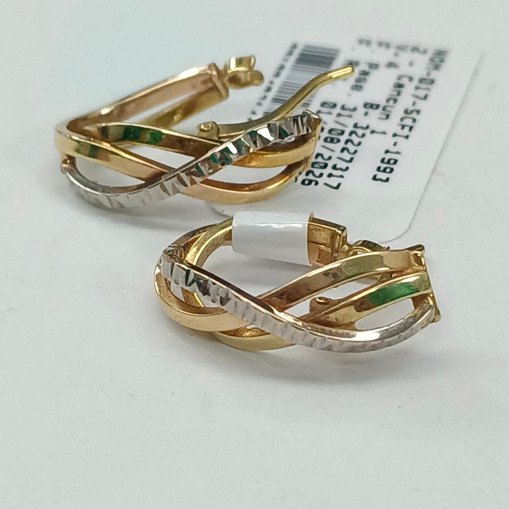 ARRACADAS PAR ORO 14 K 1.8 GRMS (SEMINUEVO)