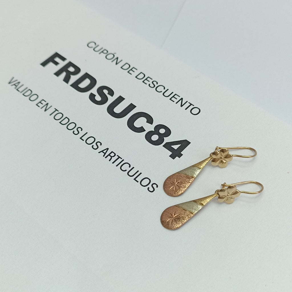 ARETES PAR ORO 10 K 1.4 GRMS (SEMINUEVO)