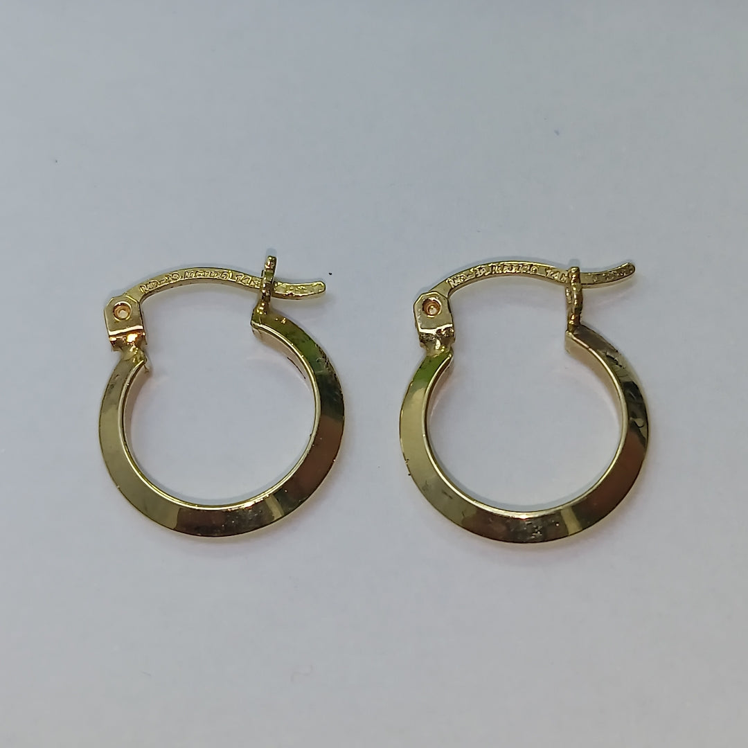 ARRACADAS PAR ORO 14 K 1,10 GRMS (SEMINUEVO)
