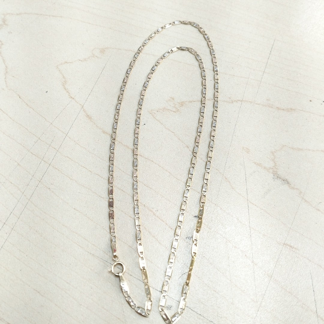 CADENA ORO COMBINADO 14 K 5,10 GRMS (SEMINUEVO)
