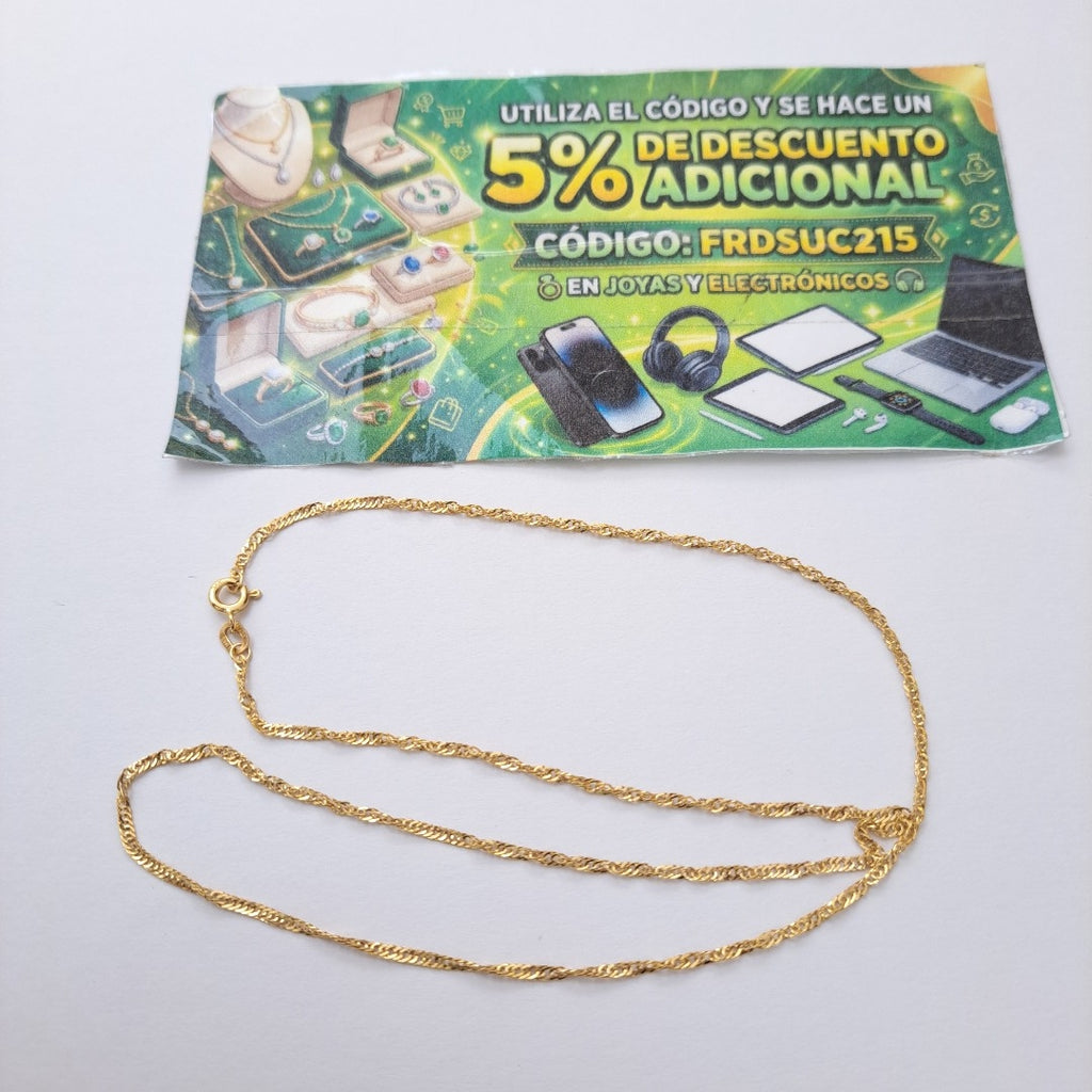 CADENA ORO 10 K 0.8 GRMS (SEMINUEVO)