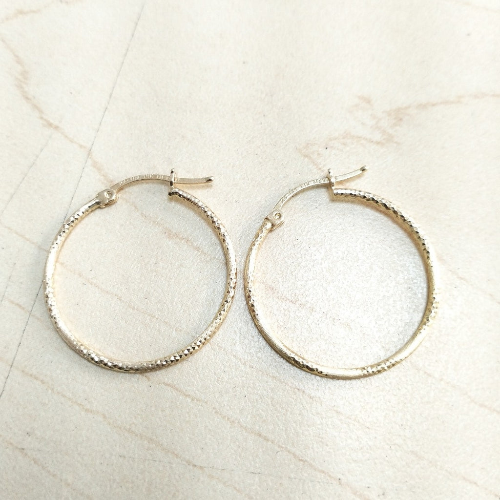 ARRACADAS PAR ORO 14 K 2,00 GRMS (SEMINUEVO)