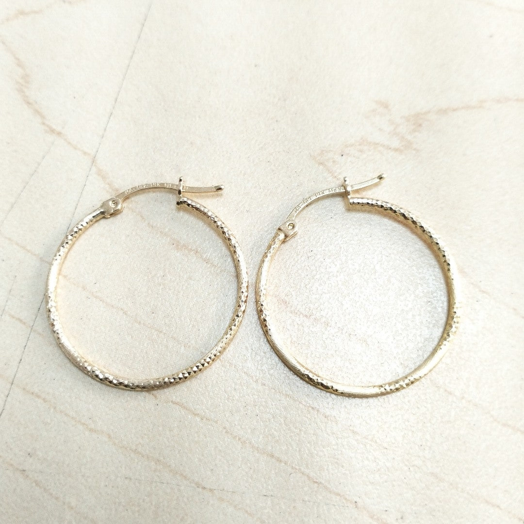 ARRACADAS PAR ORO 14 K 2,00 GRMS (SEMINUEVO)
