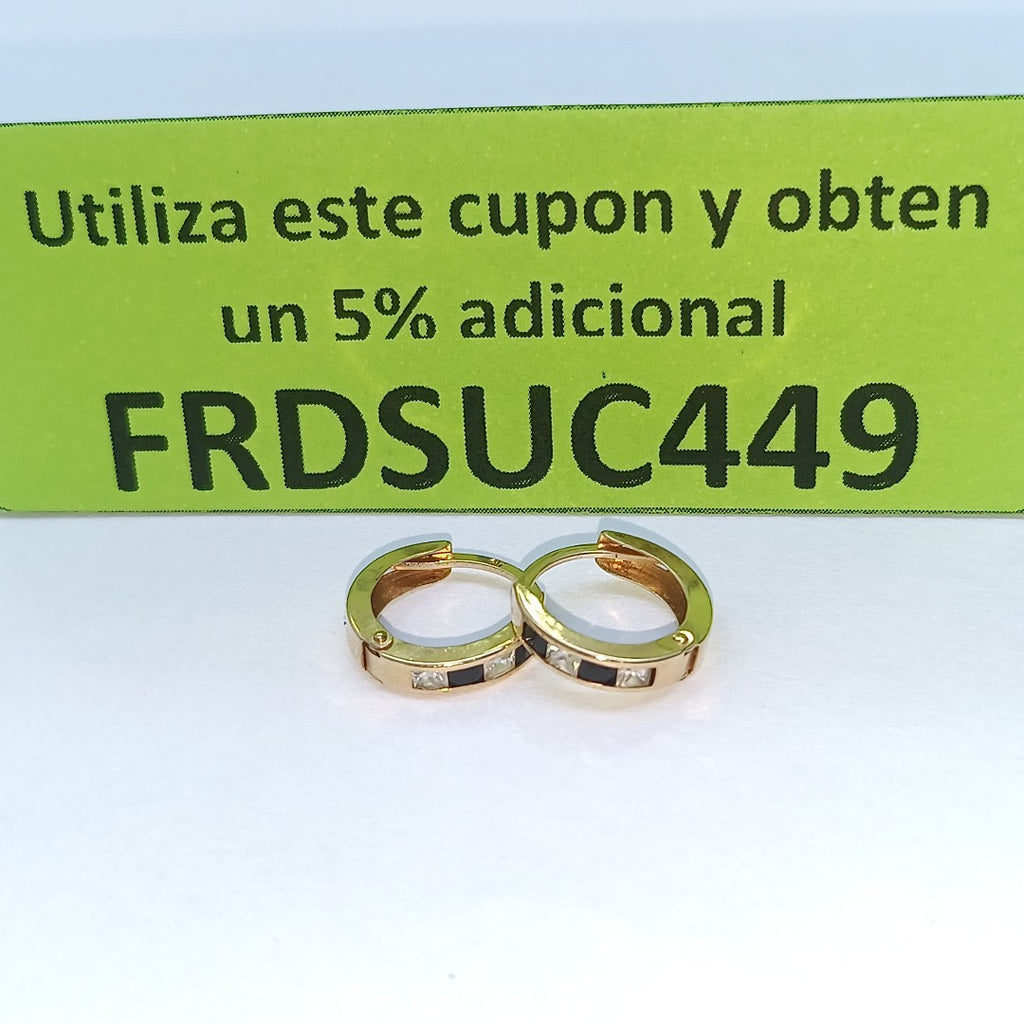 ARRACADAS PAR ORO,ORO MUY BAJO 8 K 1,00 GRMS (SEMINUEVO)